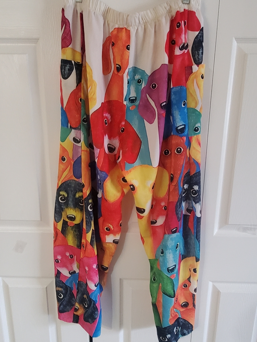 Dog Print Lightweight Pants, Cover Up. Loungewear, 5x Fit Is Smaller.XL No Brand - Picture 5 of 7